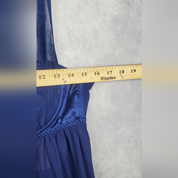 Cacique Lingerie Babydoll 14/16  Flyaway Lightly Lined Cups Sheer Underwire - Picture 4 of 7